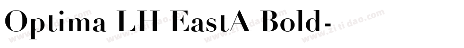 Optima LH EastA Bold字体转换
